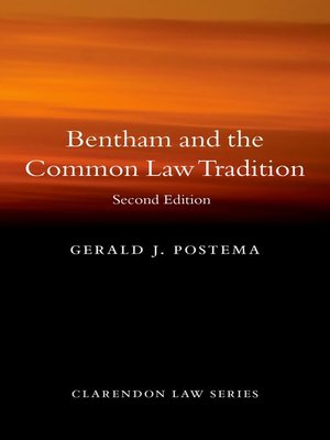 cover image of Bentham and the Common Law Tradition